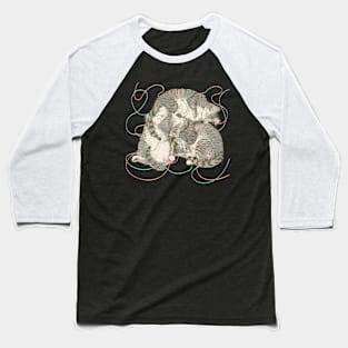 Sleeping Cats Baseball T-Shirt
